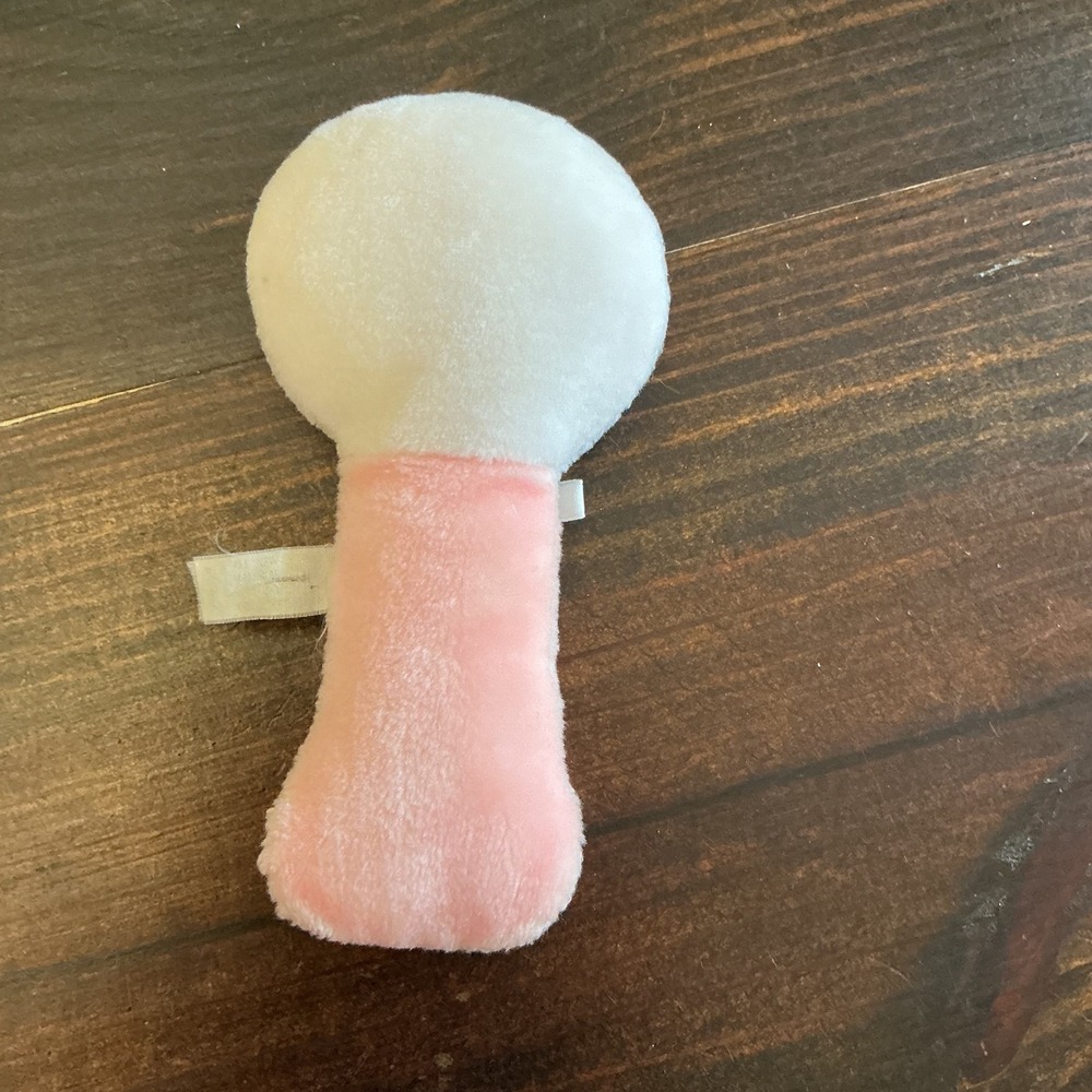 Vintage Beatrix Potter Jemima Puddle Duck Plush Baby Rattle Pink Embroidered - Picture 4 of 5